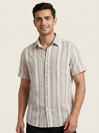 Woven Wind Shirt - Straight Collar