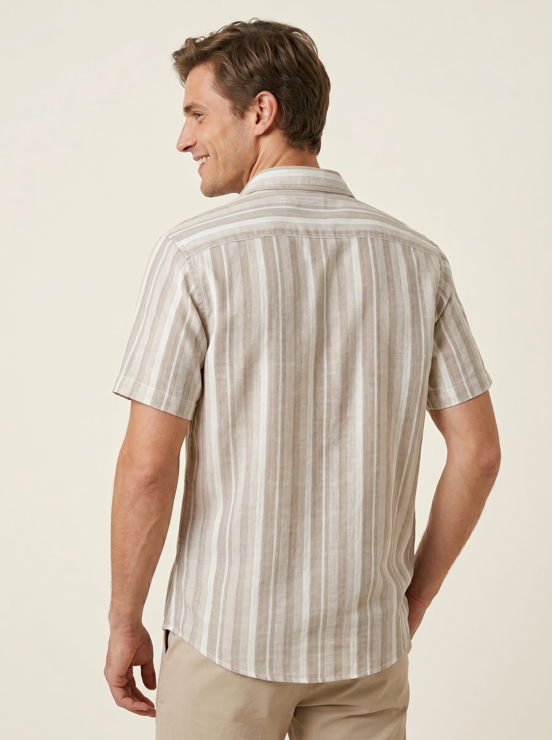 Woven Wind Shirt - Straight Collar