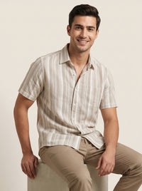 Woven Wind Shirt - Straight Collar