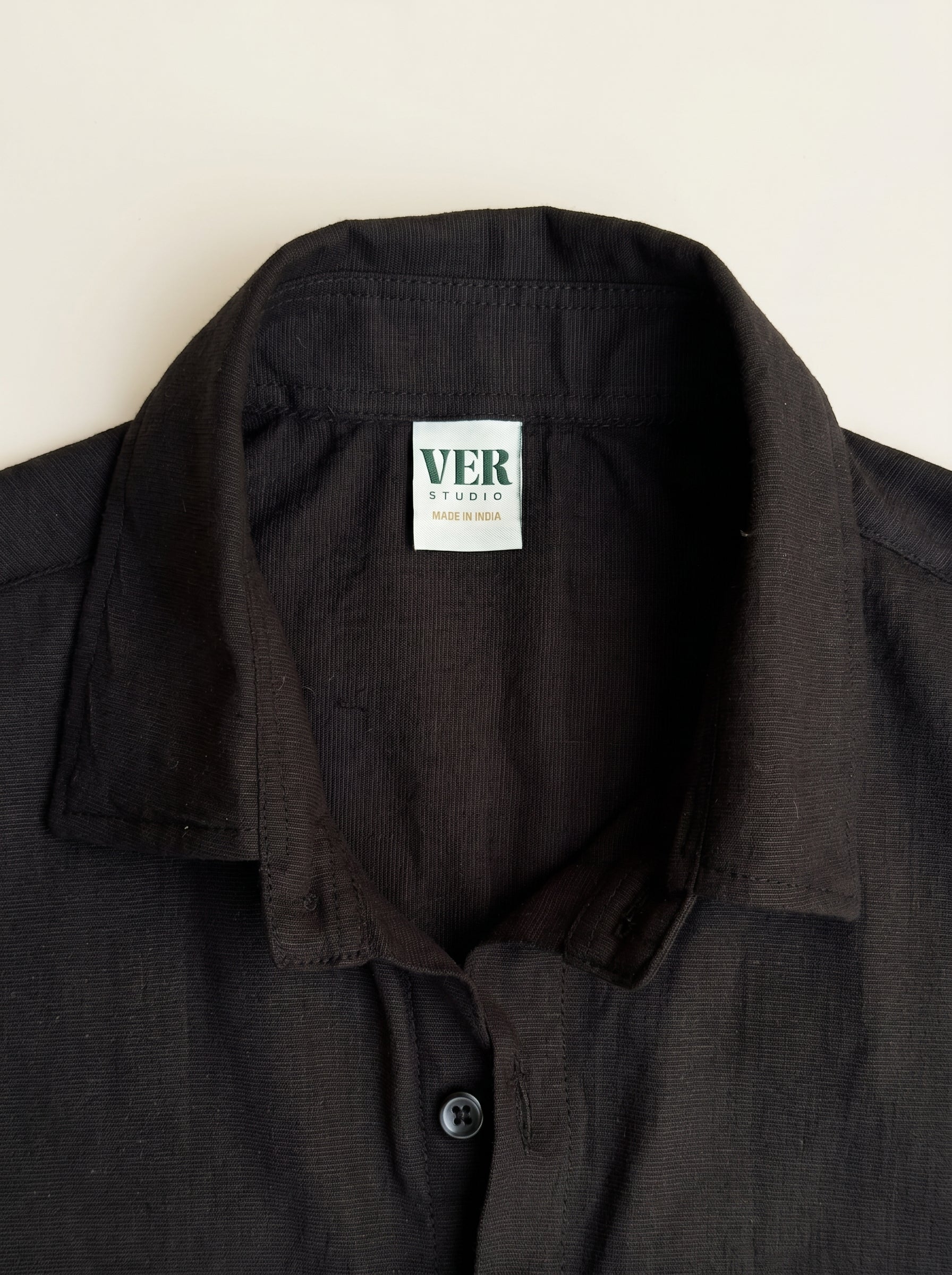 Woven Wind Shirt - Straight Collar
