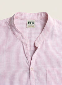 Woven Wind Shirt - Band Collar