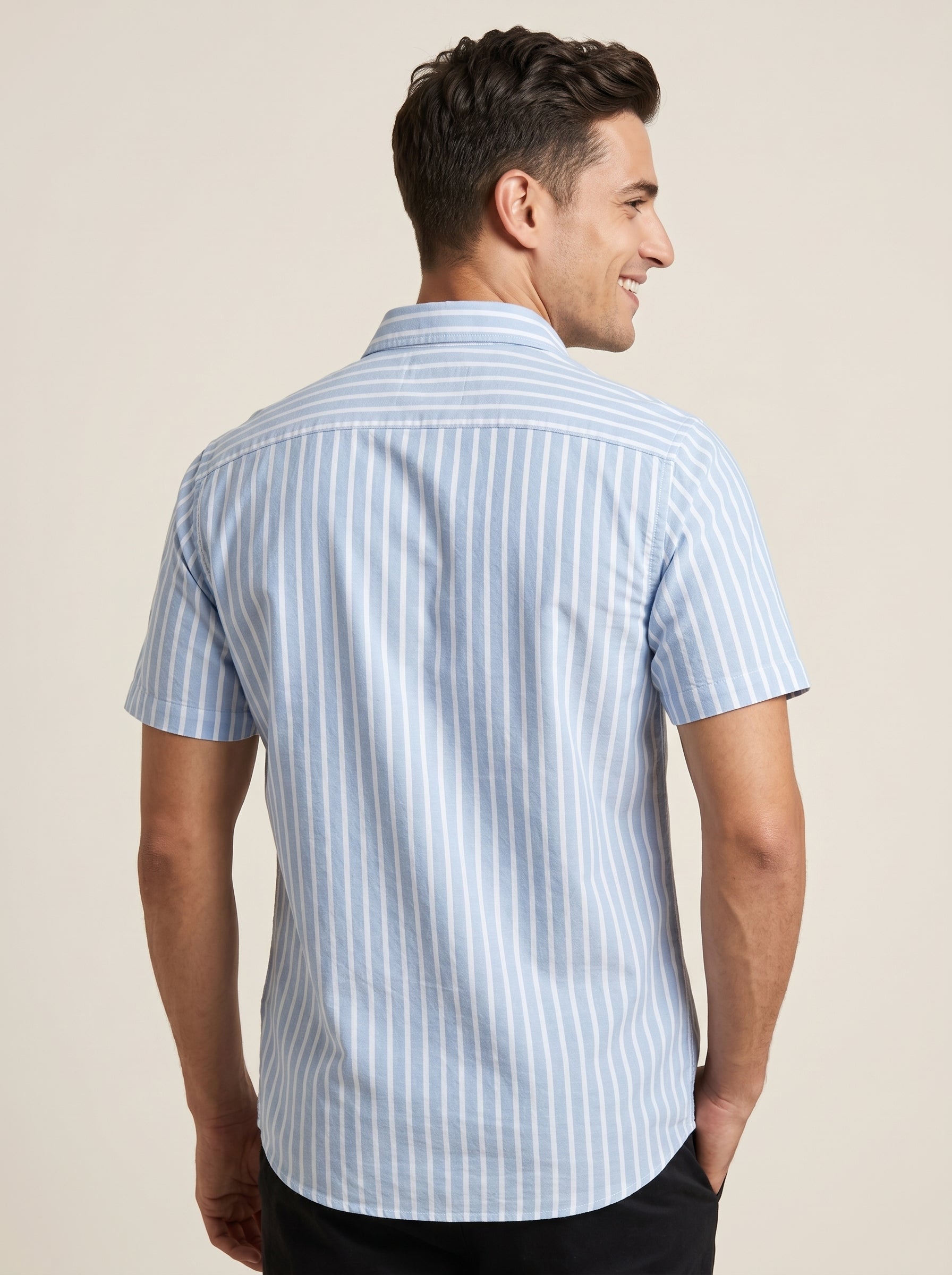 Woven Wind Shirt - Straight Collar
