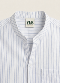 Woven Wind Shirt - Band Collar